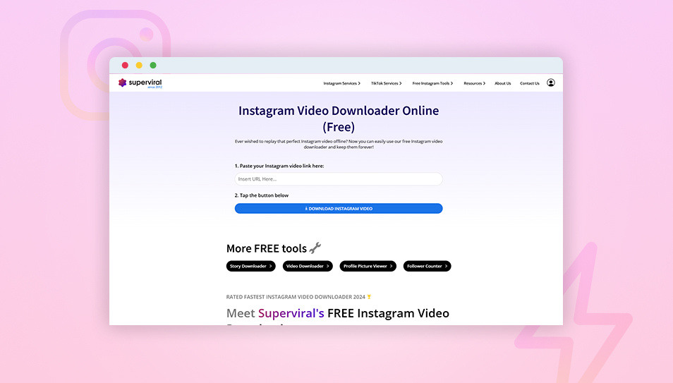 Superviral – Download and Repurpose Instagram Videos