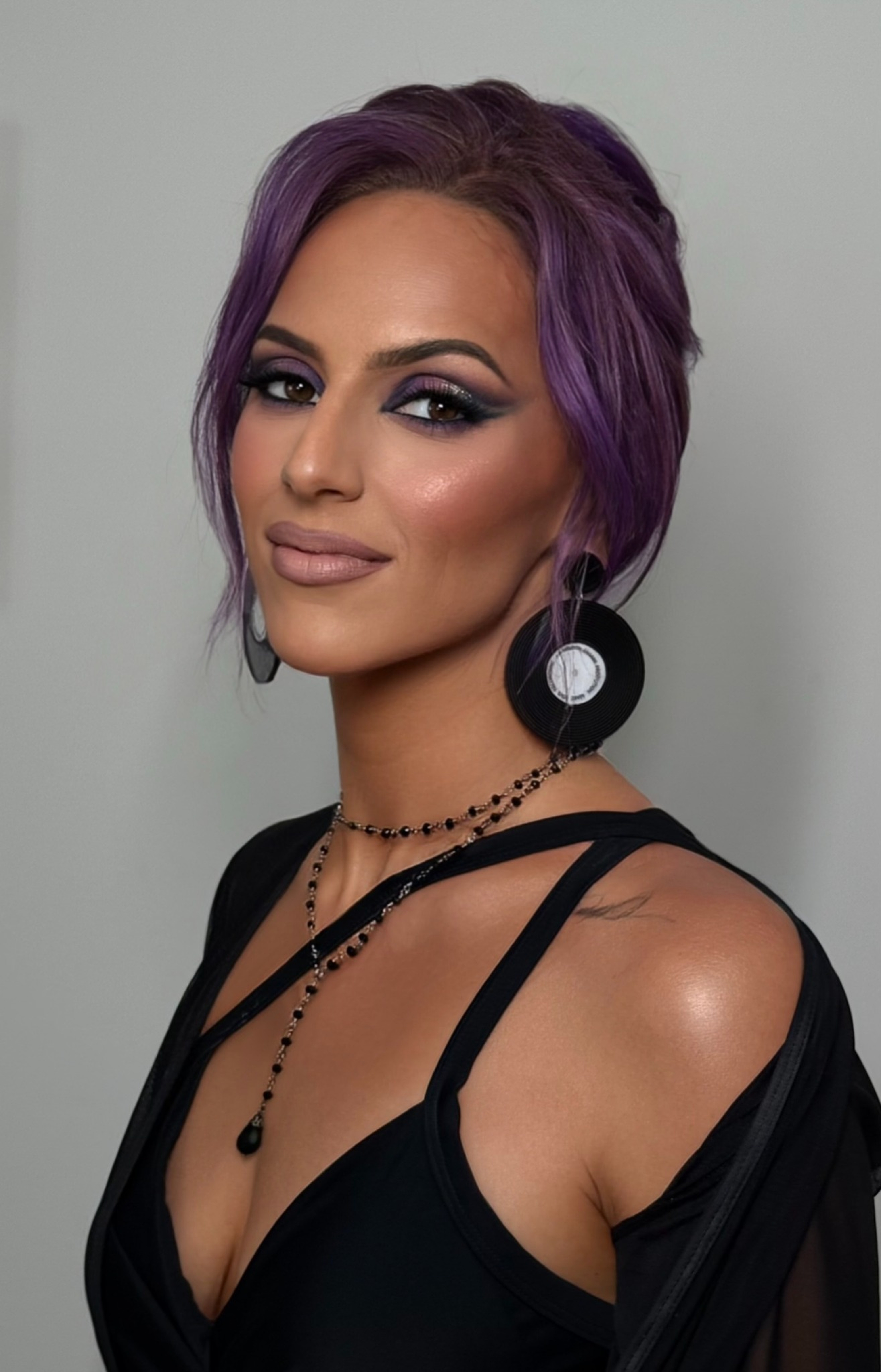 Musician and recording artist Corvaa. Makeup and hairstyling by Viktoriia Riaboshapka.