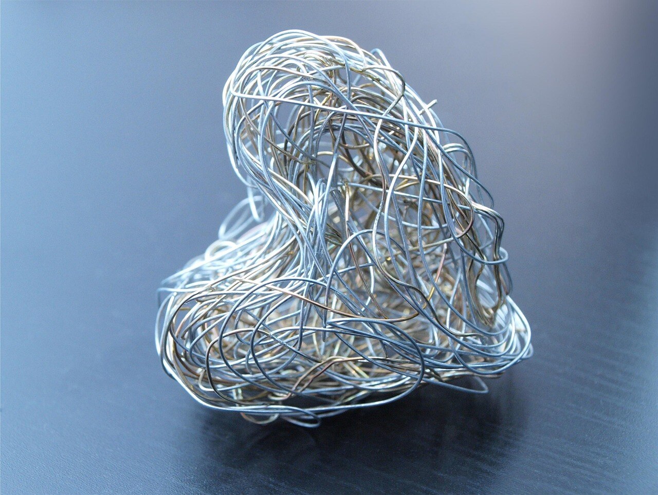 Image of a heart made from shaped wires. Source: Pixabay.com