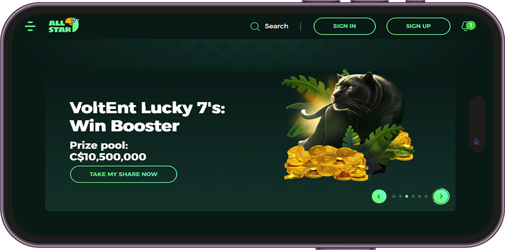 Allstar casino page