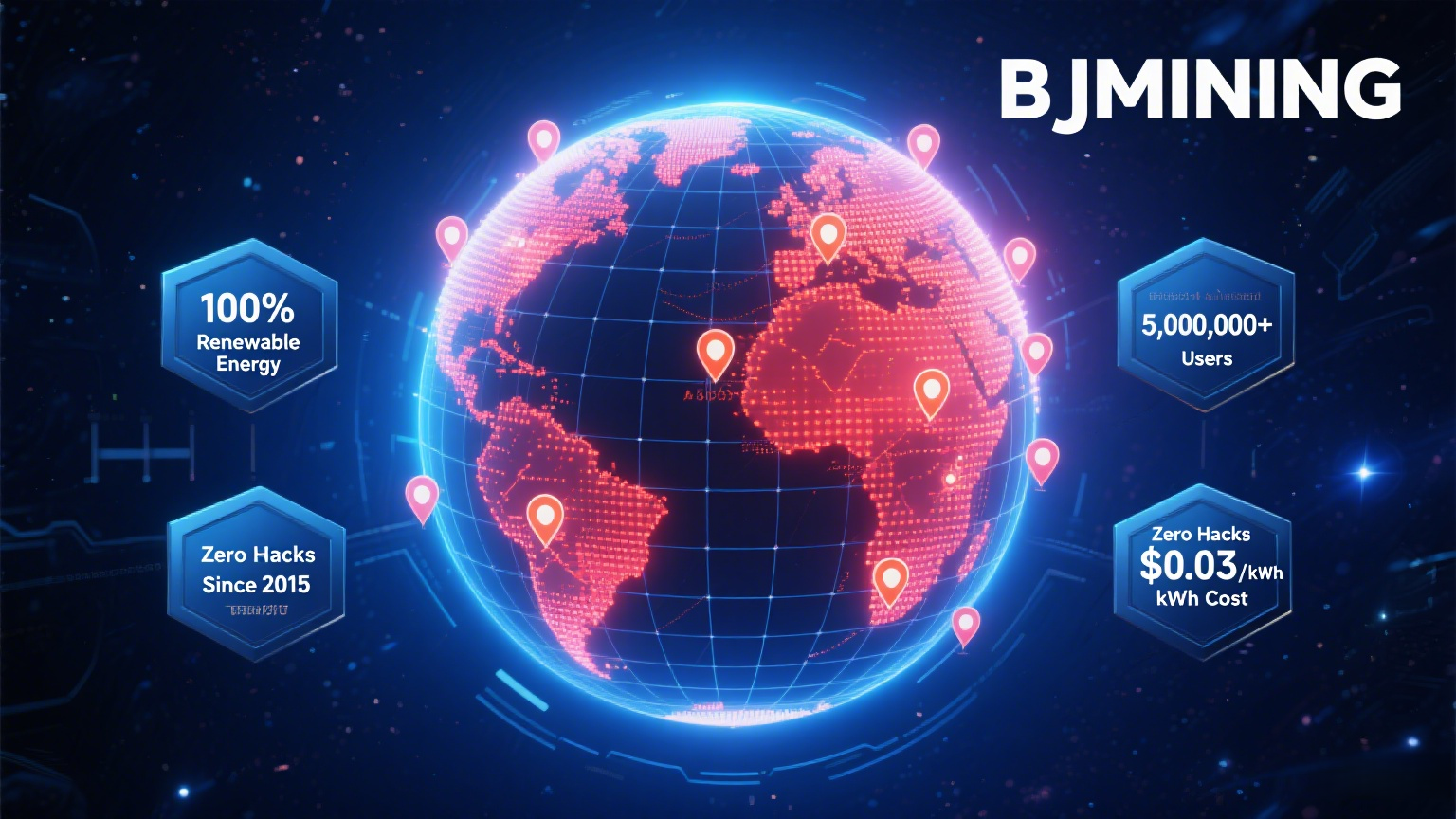 BJMining with a globe icon