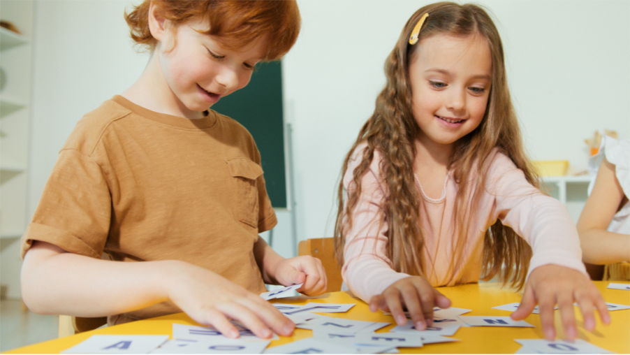 Photo of two children participating in Classroom Activities That Help Prevent Bullying