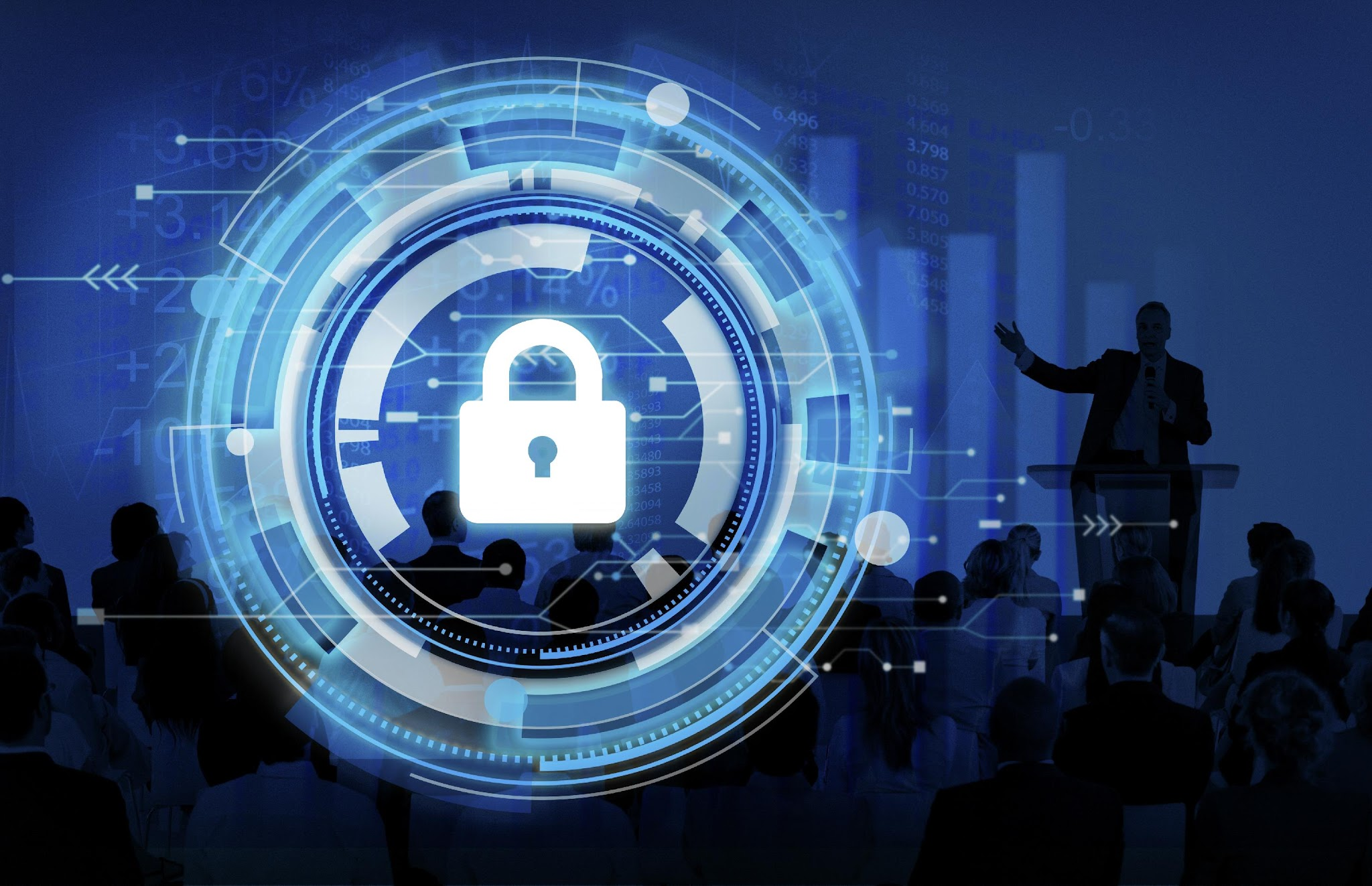 Business corporate protection safety security concept