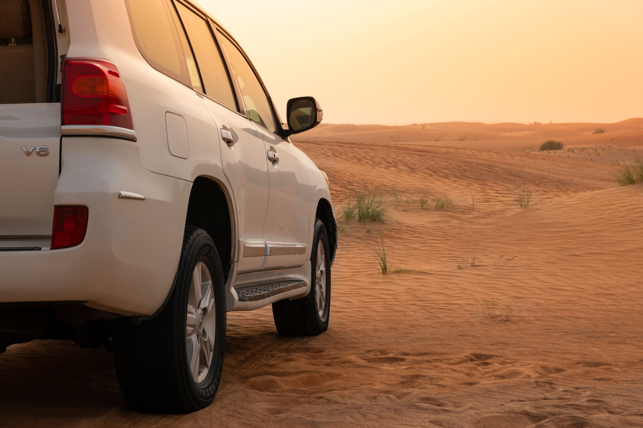 Car in a desert
