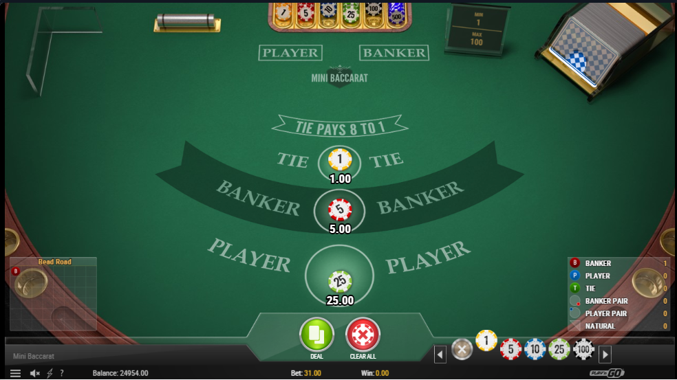 Free Baccarat Games