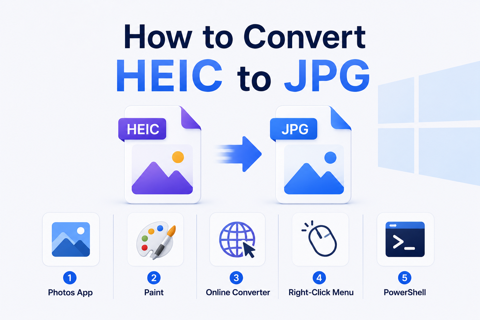 How to Convert HEIC to JPG on Windows