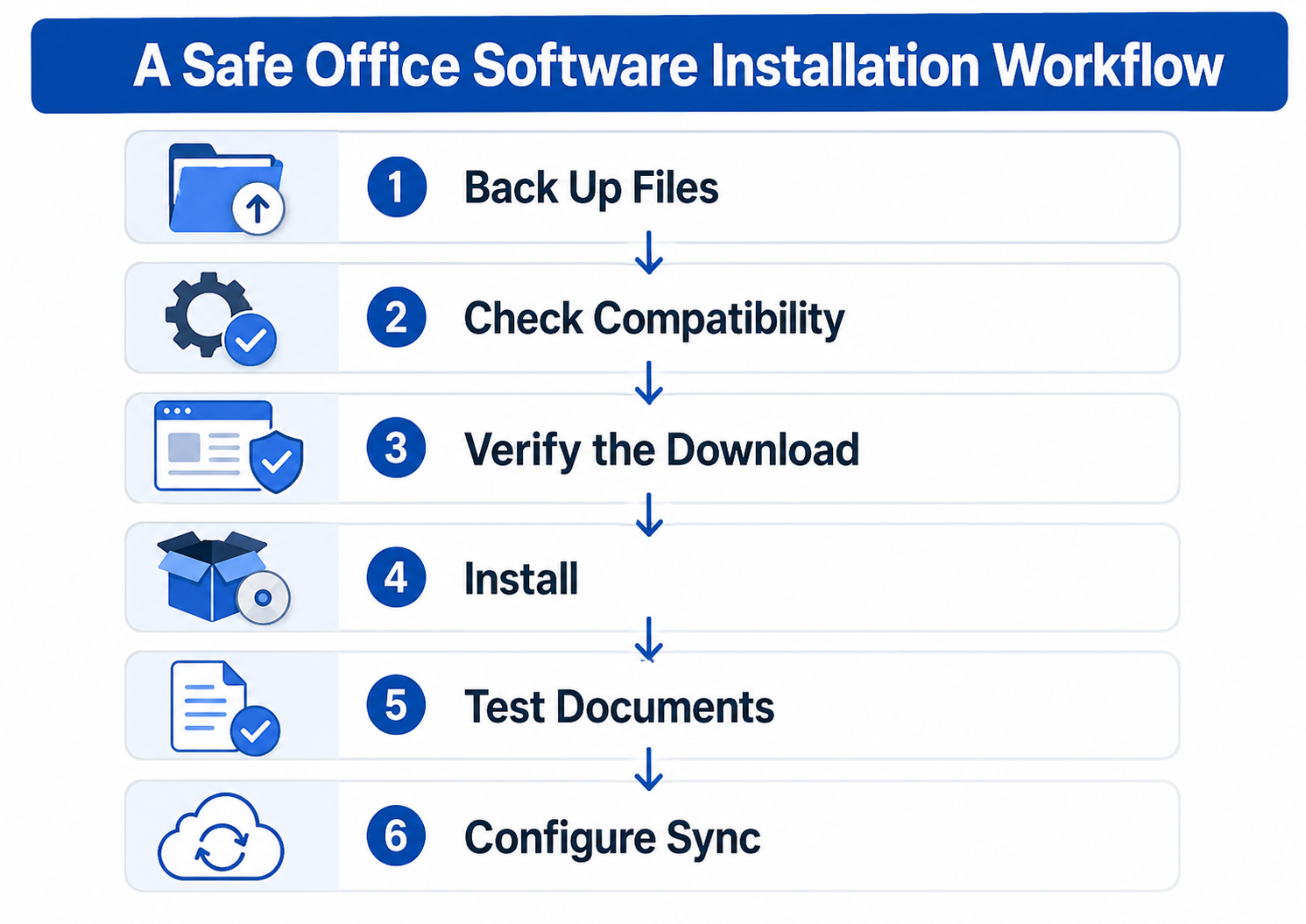 Install and Test Before Removing Previous Software