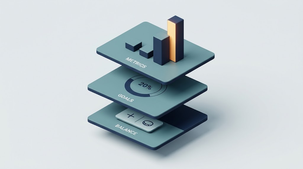 Isometric dashboard panels comparing entertainment revenue growth rates, with a signup offer and wagering meter