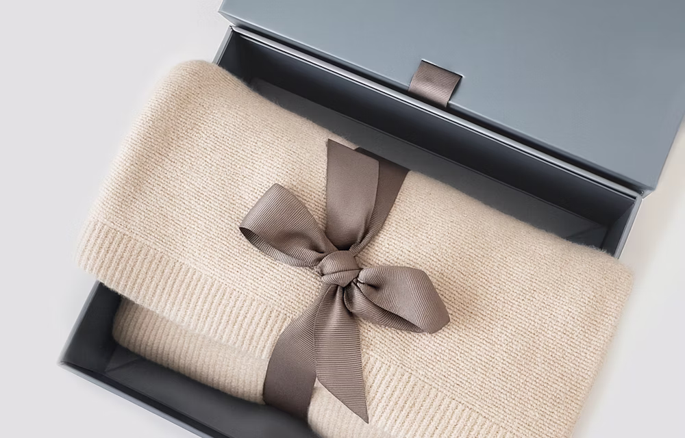 Luxury new baby gift blanket