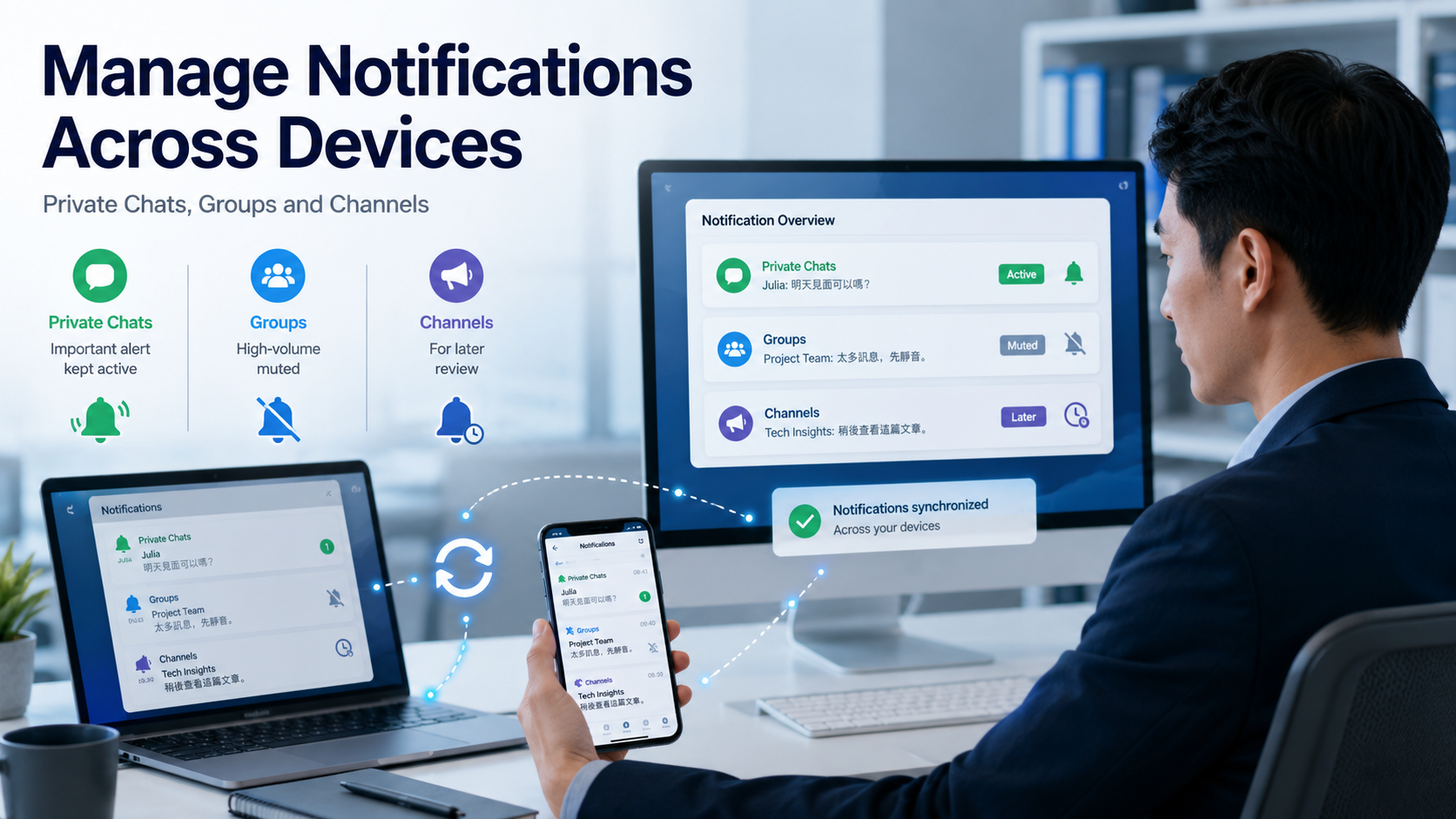 Manage Messaging Notifications Across Mobile and Desktop