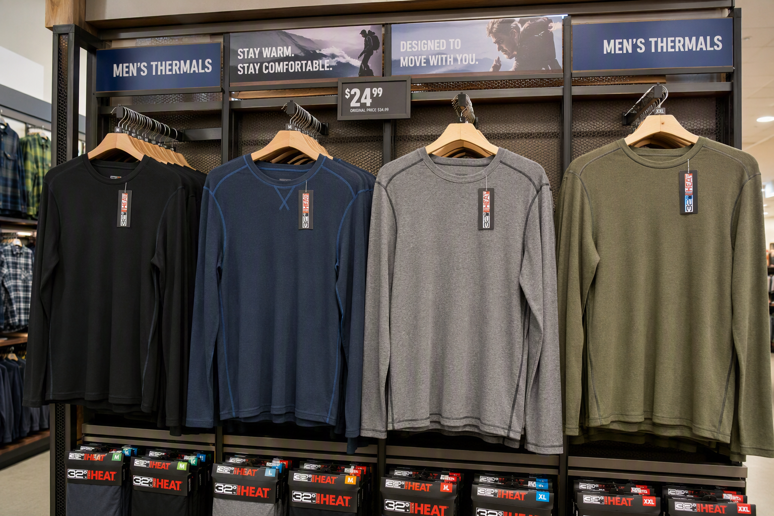 Men&rsquo;s thermals store