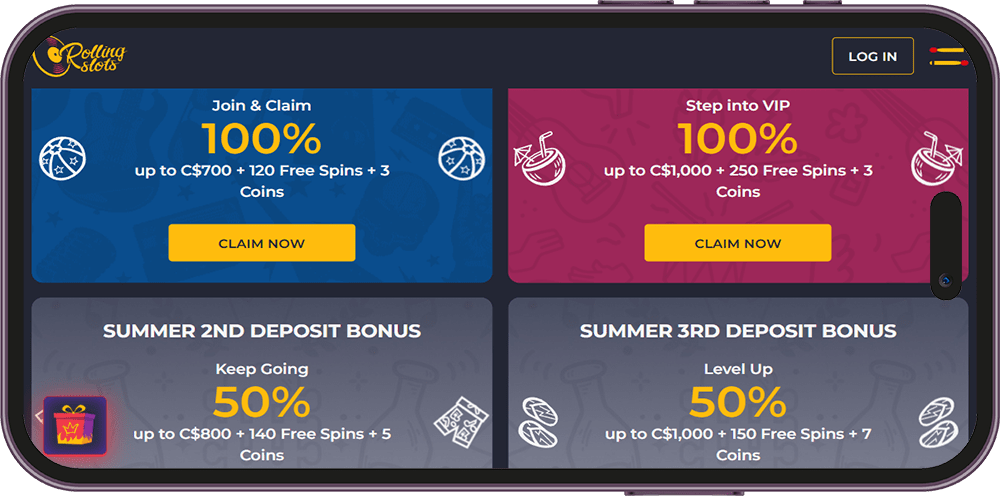 Rolling Slot Banner