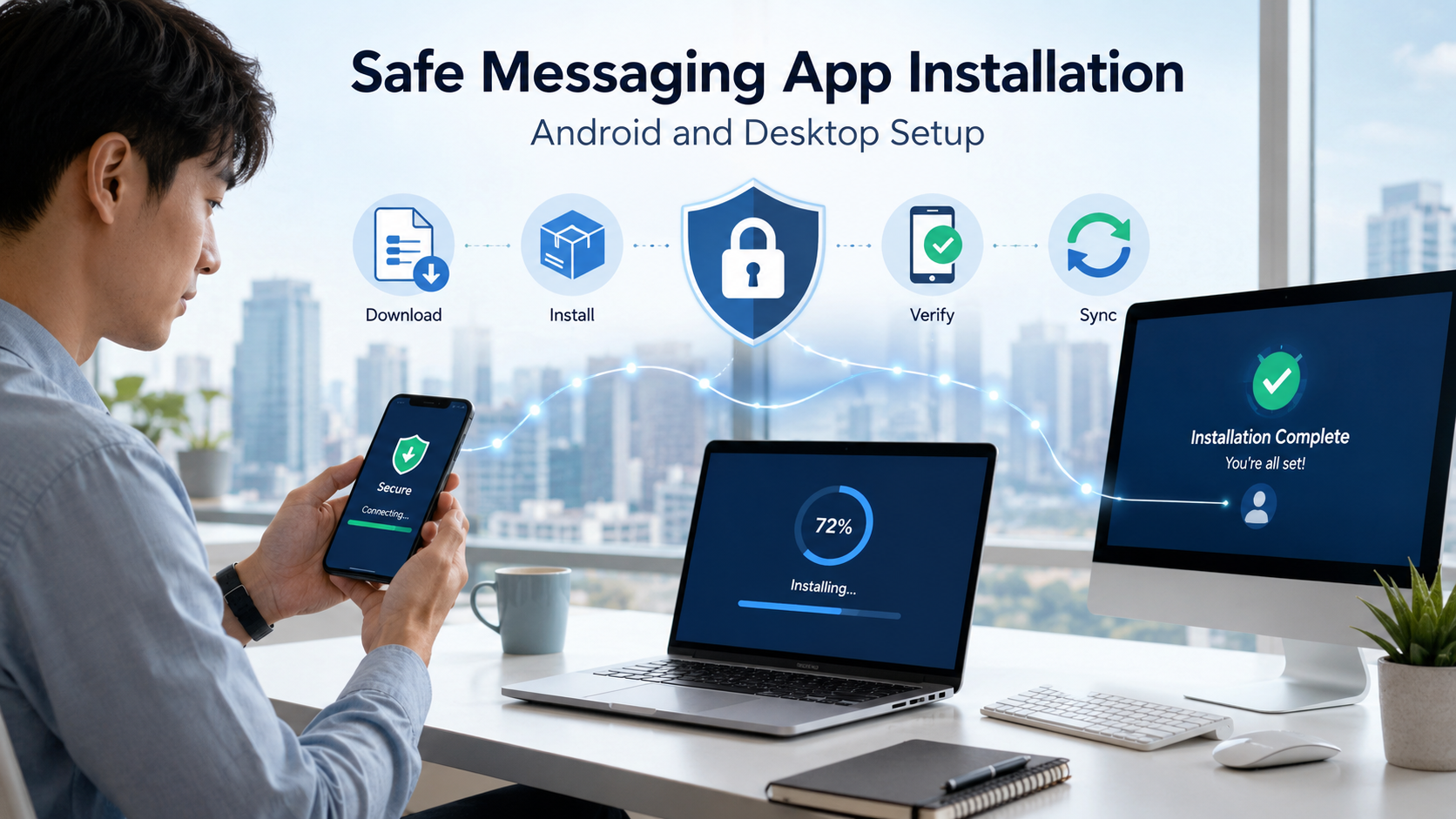 Safe Messaging app installation
