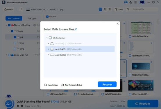 Save the recovered presentation somewhere else. 