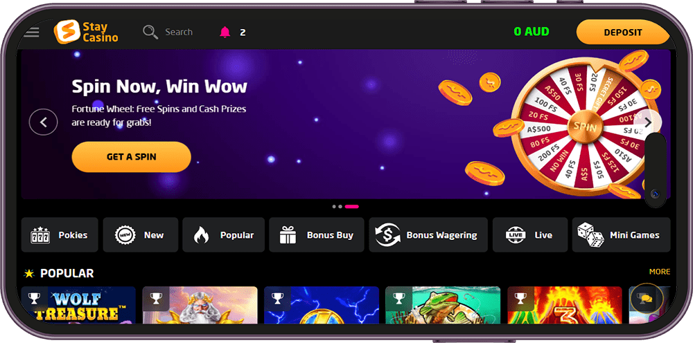 StayCasino page