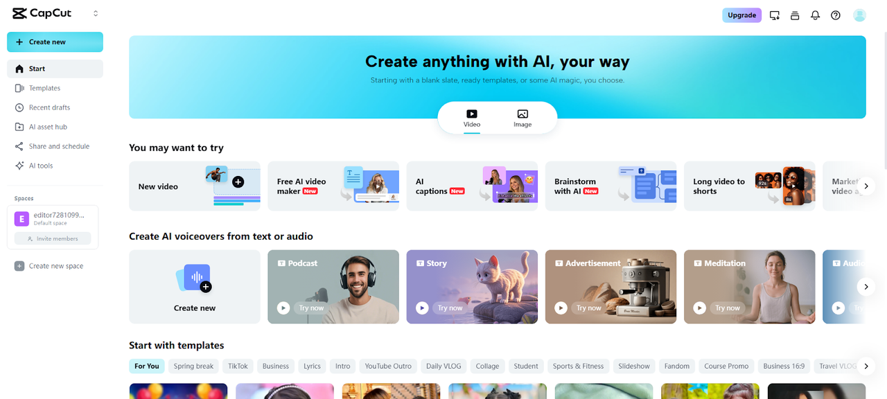Step 1 Access editing tools