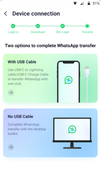 Step 2. Connect Devices and Wait for Parsing Completion