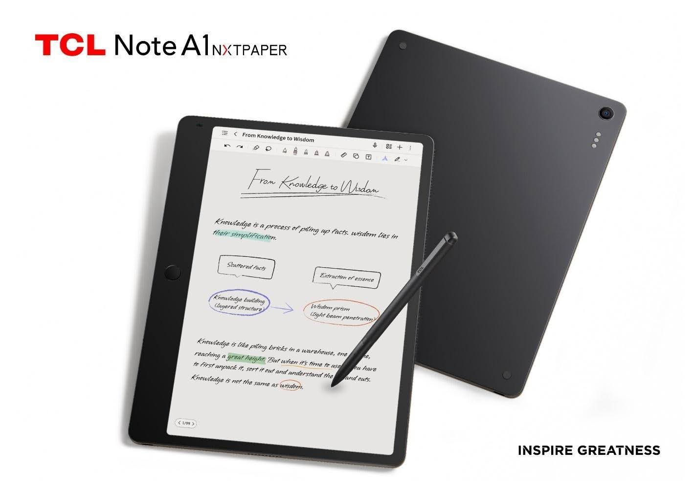 TCL&rsquo;s NOTE A1 NXTPAPER