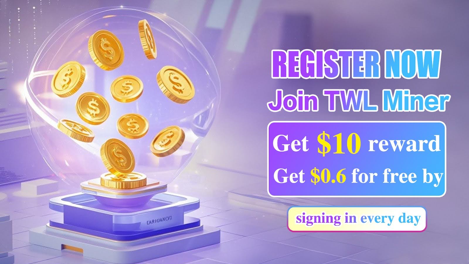 TWL Miner register banner