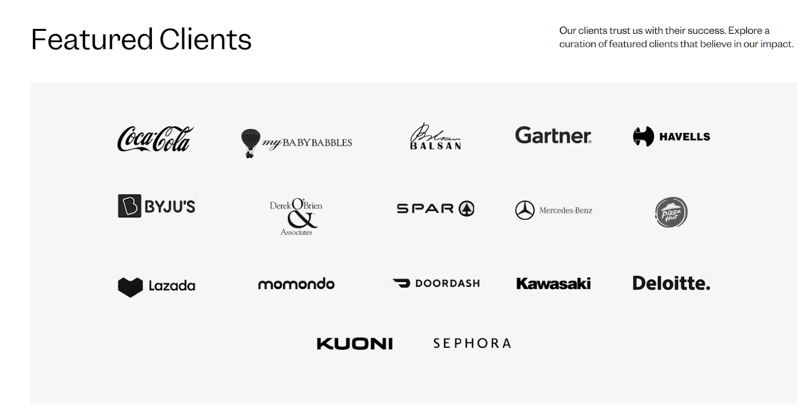 Tenet featured clients
