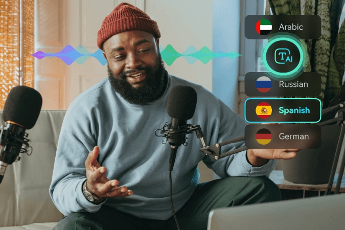 Text into Speech AI feature content creators