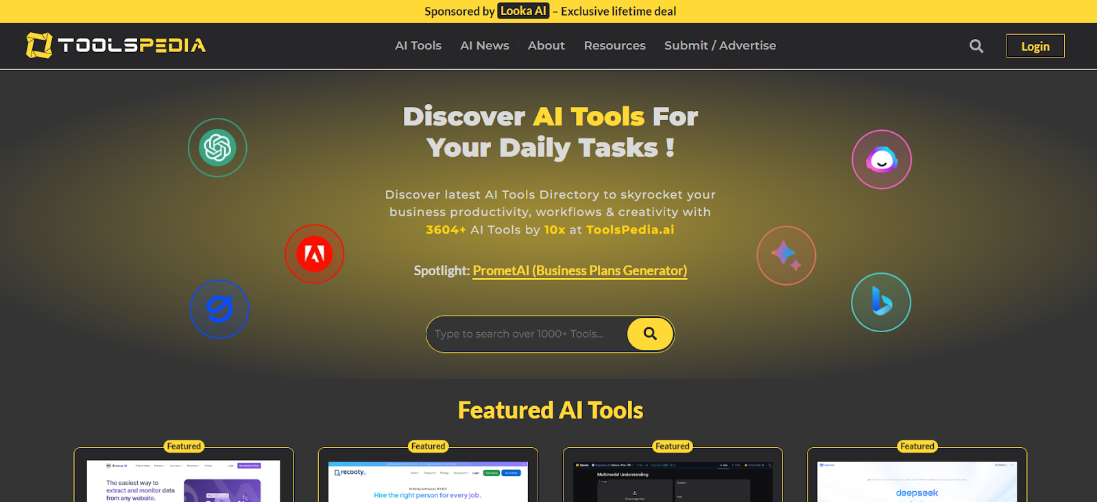 Toolspedia - Your AI Discovery Hub