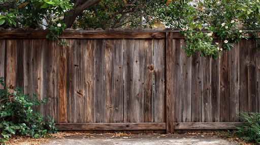 Wooden fence