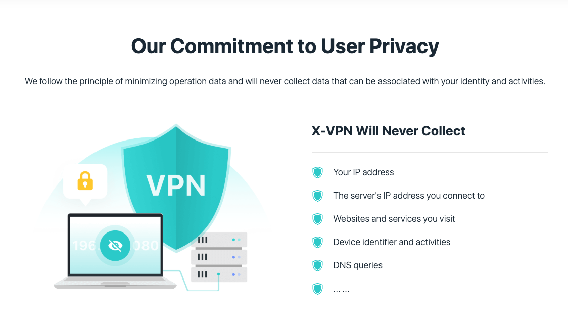 X-VPN User Privacy