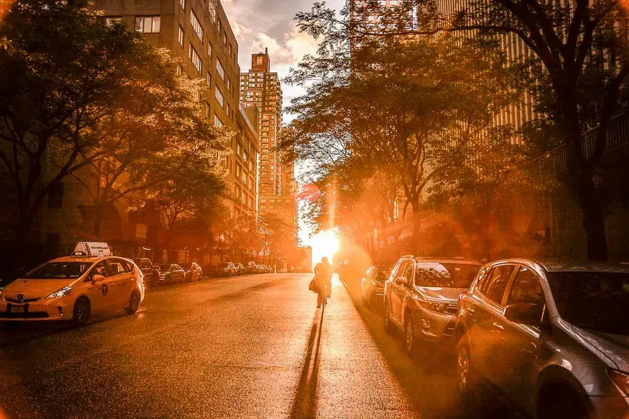 Sunset in New York