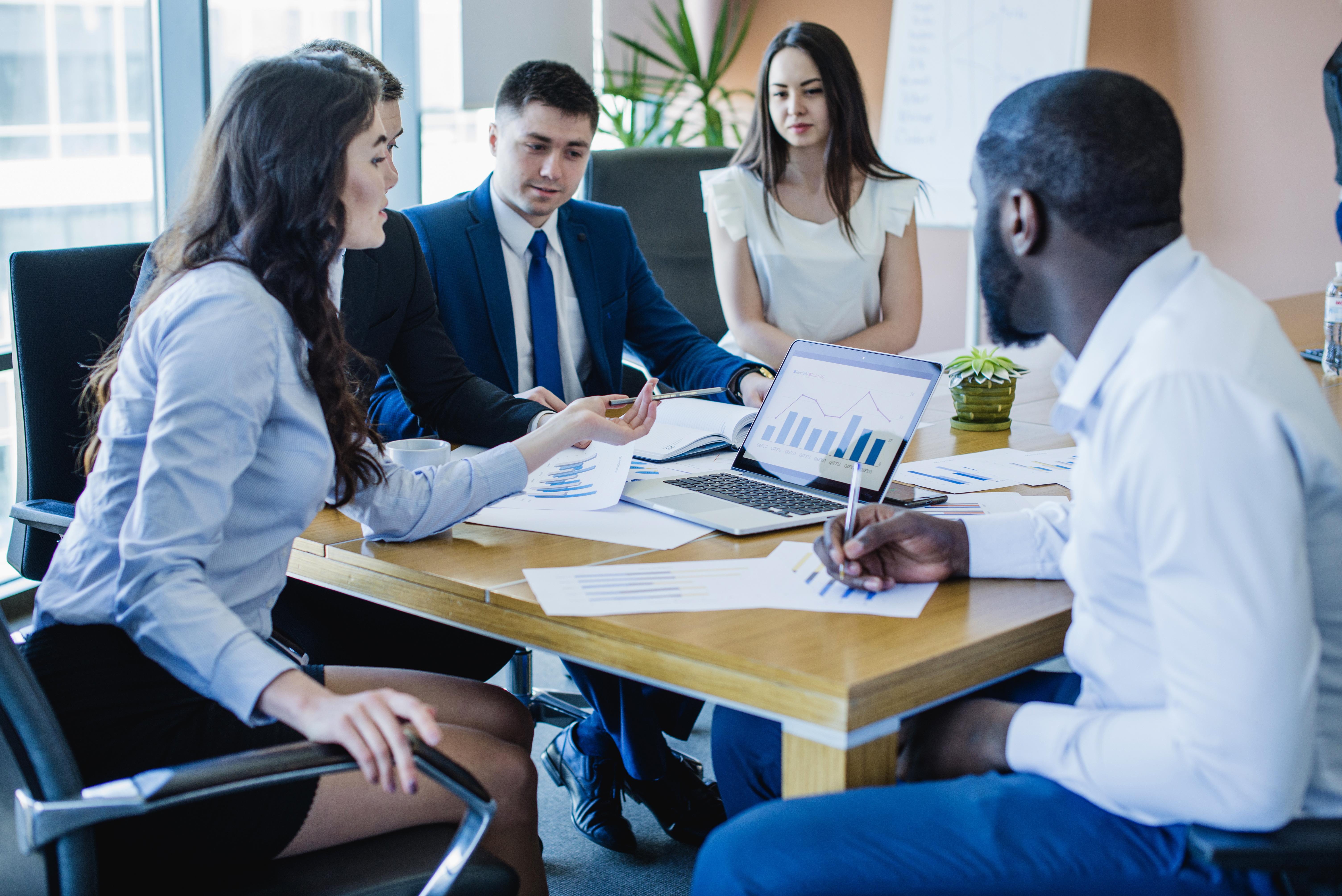business persons meeting