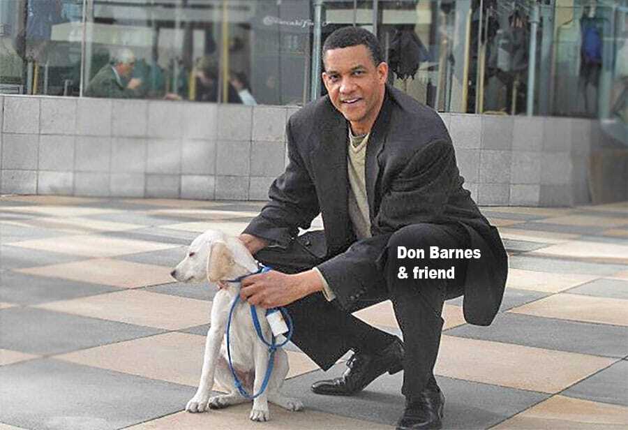 Don Barnes and friend