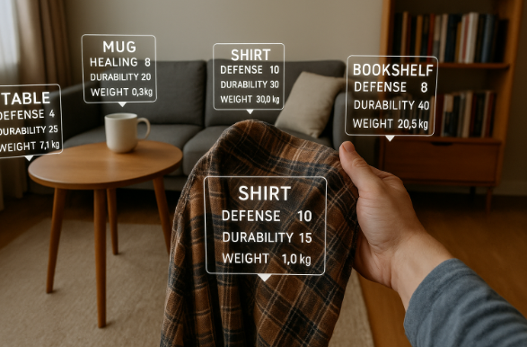 everyday object with stats