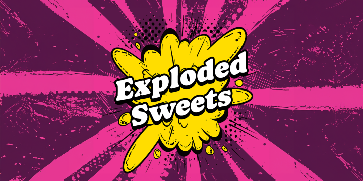 exploded sweet logo