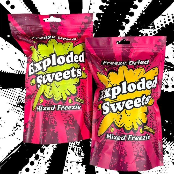exploded sweets mixed freezie