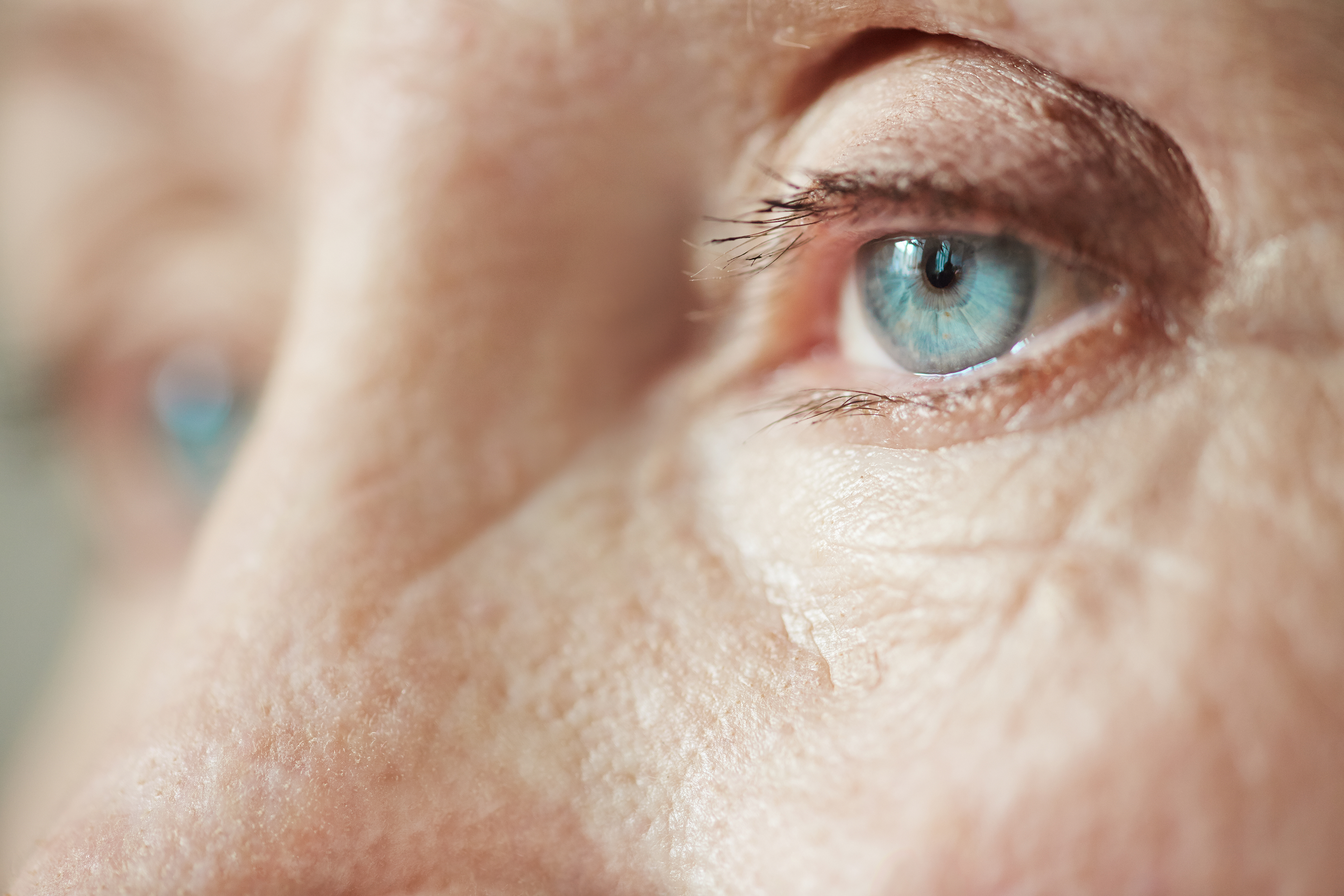 eyes in close up