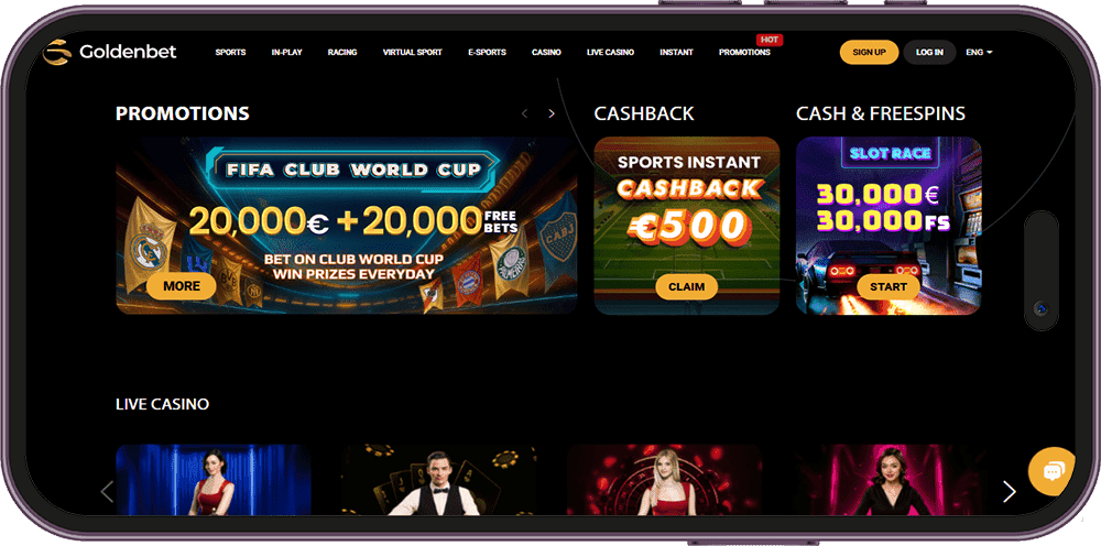 Goldenbet banner