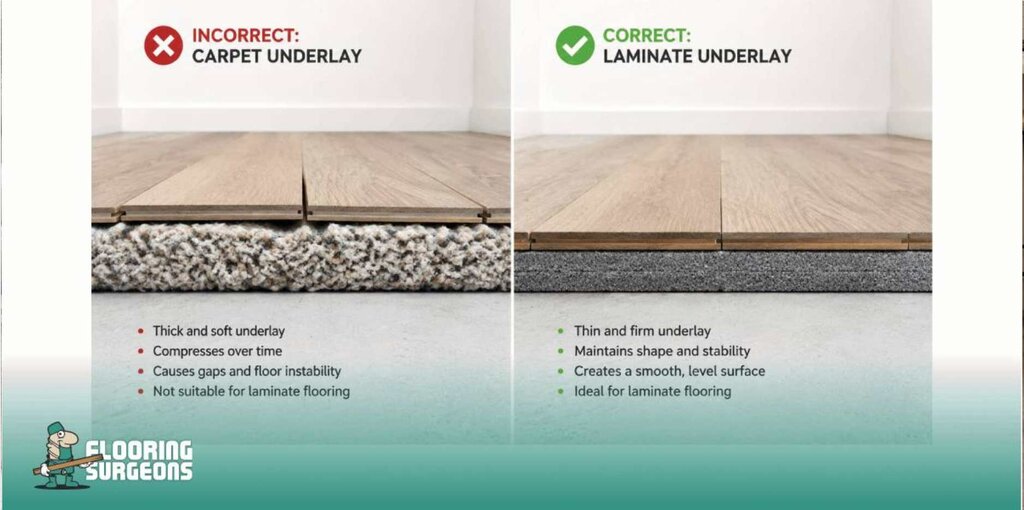 Why Carpet Underlay Should Not Be Used Under Laminate