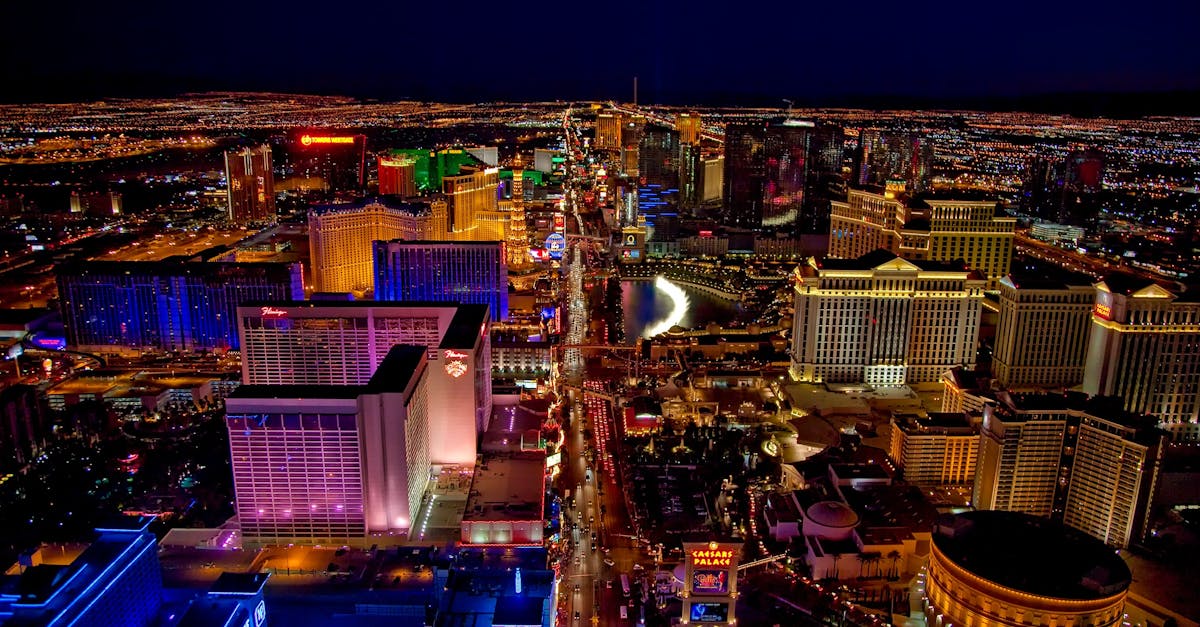Aerial photo of las vegas