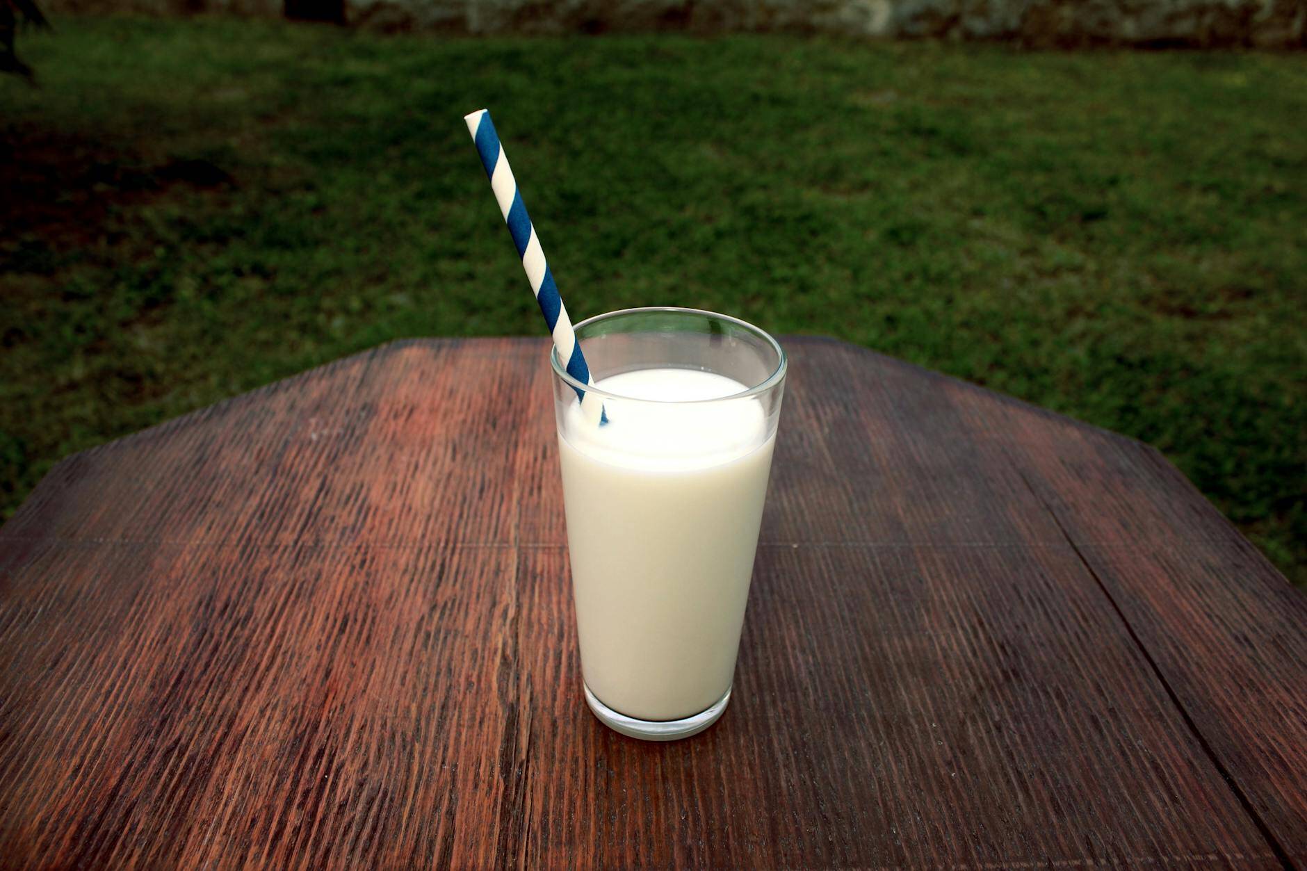 Photo of glass of milk - milk and calcium supplements