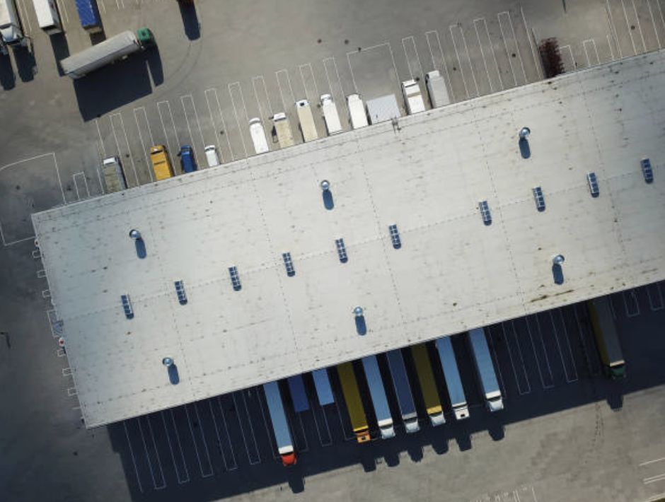 trucks at a parking space