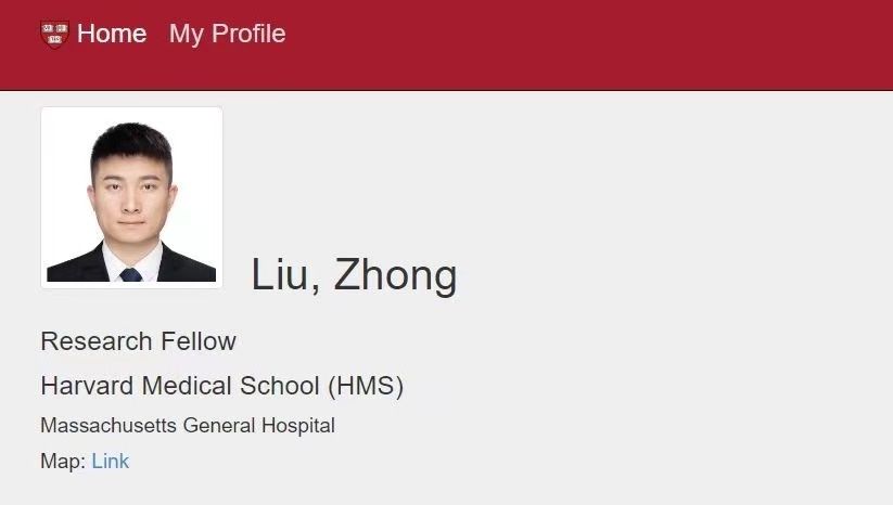 Research Fellow at Harvard Medical School, Dr. Zhong Liu