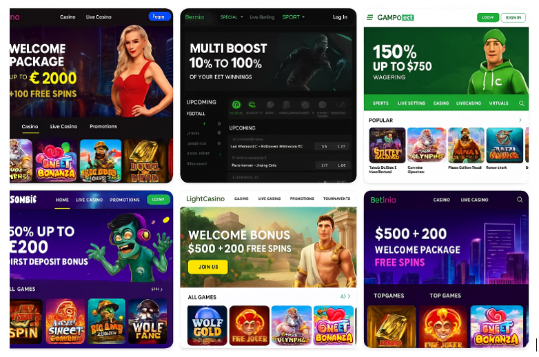 A visual snapshot of the sites within the soft2bet ecosystem