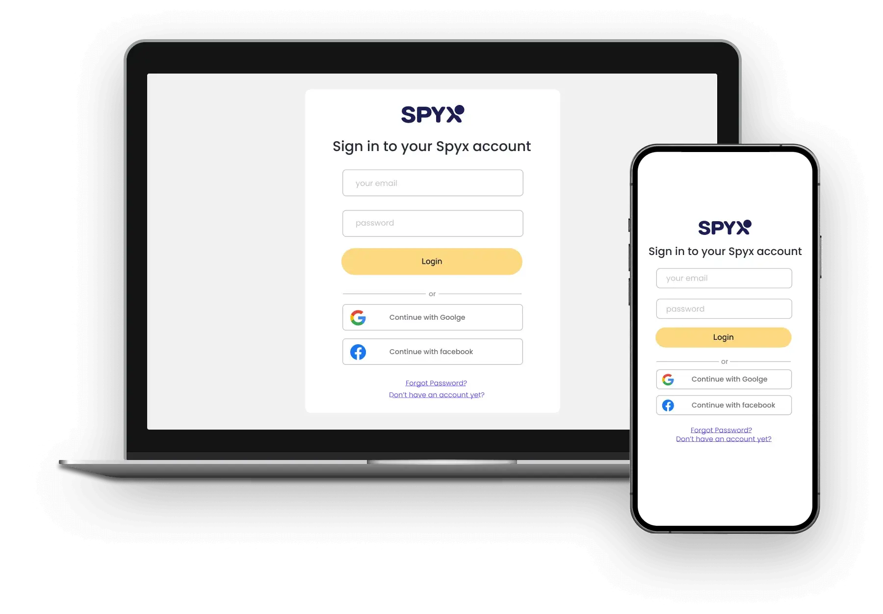 Create a SpyX User Account