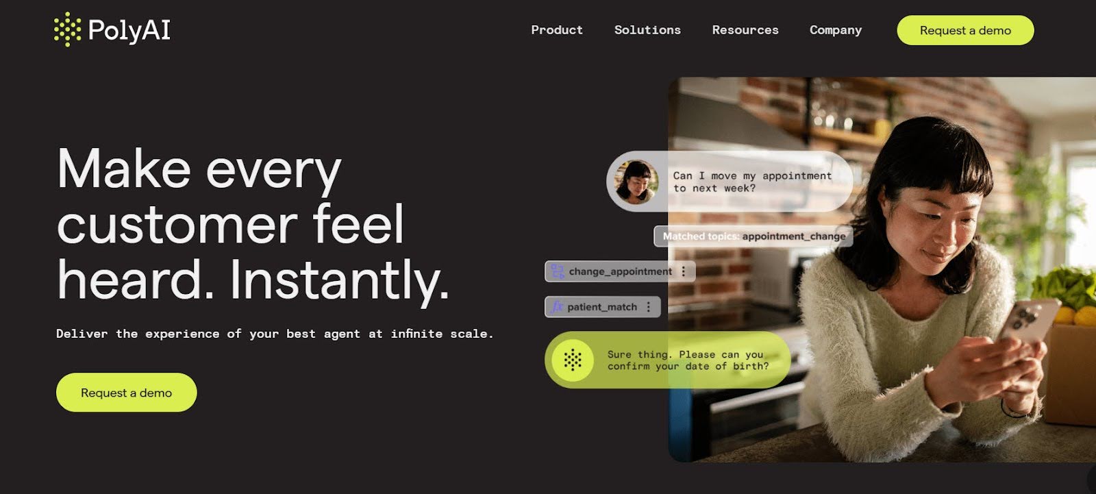 8. PolyAI: Best for Enterprise-Grade Conversational AI